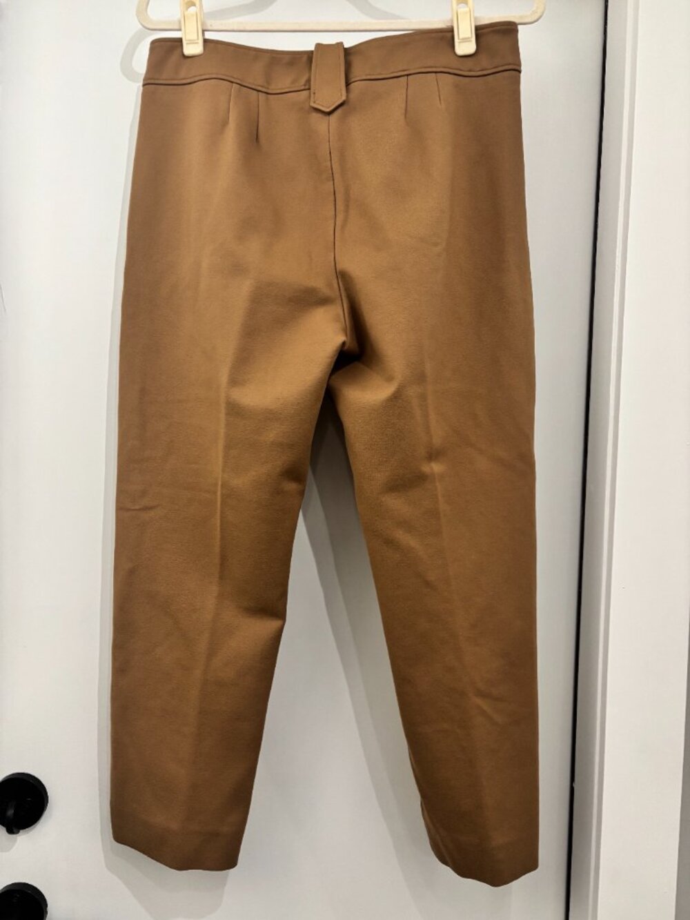 Quince Camel High Waist Gold Button Career Pants L - Picture 3 of 9